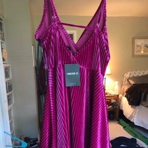 NWT Forever 21 Mini Velvet Dress